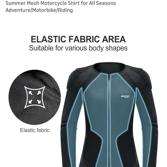 Motorcycle Jacket Women with CE Level 2 Armored Summer Mesh - Picture 3 of 13